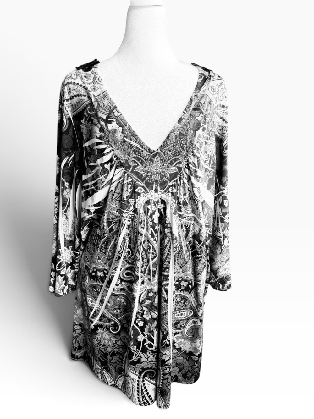 Unity World Wear Black Lace Accent back  Women’s Sz 3X